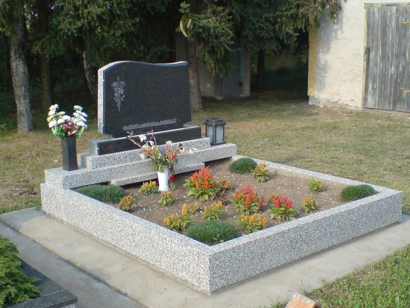 Kétszemélyes műkő síremlékek - Balázsgránit