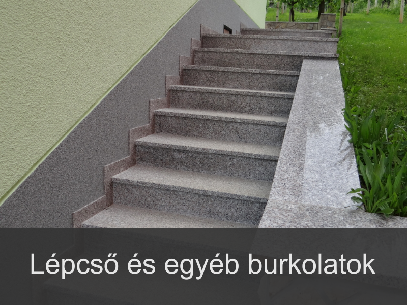 lépcső és egyéb burkolatok