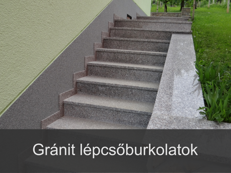 gránit lépcsőburkolatok